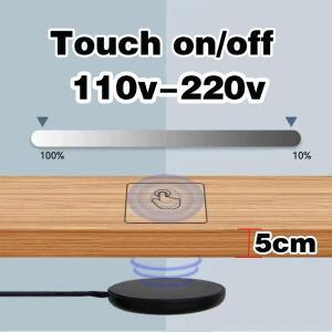 110-220V 목재 터치 센서 스위치  투과형 LED 제어 (220V 스마트 홈 조명 맞춤 제작용)
