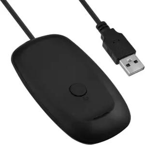 Microsoft Xbox 360 데스크톱 PC 노트북 게임용 맥바젤 무선 USB 2.0 게이밍 수신기 어댑터 - 검은색