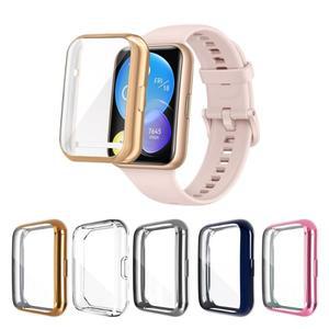 HUAWEI호환 Watch Fit 2 용 소프트 보호 시계 커버 전체 호환되는 TPU 케이스