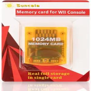 게임큐브 및 Wii 콘솔과 호환되는 Suncala 메모리 카드 닌텐도 1024MB