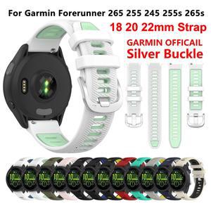 Garmin호환 Forerunner 745 645 265 255 245 Smartwatch 밴드 Venu 2 SQ vivoactive 4s 4 3 용 18 20 22mm