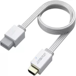 자동 출력 Wii에서 HDMI 변환기 1080P 4ft/120cm Full HD 장치용 어댑터 Nintendo U HDTV와 호환되는 남성