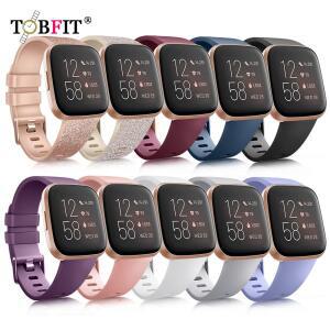 Fitbit Versa 2 용 스트랩 Lite 팔찌 액세서리 1 밴드 TPU 실리콘 스포츠 교체 손목 시계