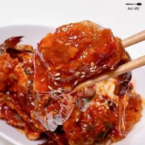 B의식탁 양념 꽃게 무침 게장 500g 간장게장황금레시피 양념게장 양념게장만