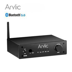 Arylic B50 SE Bluetooth 스테레오 50W x 2 오디오 증폭기 수신기 홈 스피커용 2.1 채널 미니 클래스 D 통
