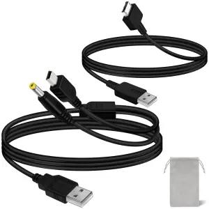 소니 PSP 1000 2000 3000용 COMeap 충전 케이블 플레이스테이션 비타 USB 데이터 및 코드 3FT용 PS Vita