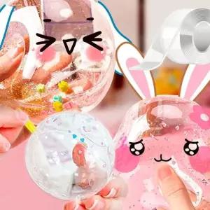 실리콘 테이프 풍선 공 볼 말랑이 만들기 5cm x 1M 양면테이프풍선 (WBC7777)