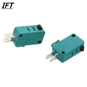 2개 AC 16A 125V/250V 푸시 버튼 액추에이터 마이크로 리미트 스위치 KW3-0Z