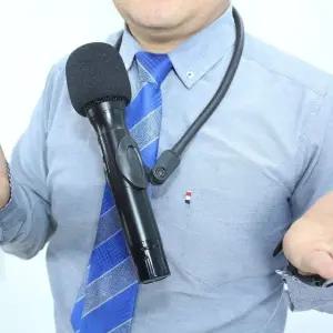 JL매직 목걸이 마이크 거치대 핸즈프리 강의 행사 발표용 편한 착용형 (WE66CDA)