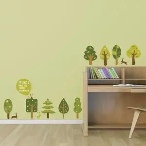 고품질 래빗포레스트 디자인스티커 시트지 벽지 포인트스티커 (W249696)
