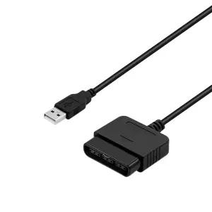 맥바젤 PS2에서 플레이스테이션 2 컨트롤러용 USB 어댑터 PC 및 컨버터 케이블 플러그 앤 듀얼쇼크 2/3