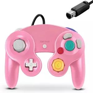 FIOTOK 게임큐브 컨트롤러 Wii 닌텐도 클래식 유선 핑크
