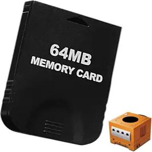 64MB 1019 블록 고속 게임큐브 메모리 카드 닌텐도 및 Wii 콘솔 액세서리 키트와 호환되는 게임 블랙