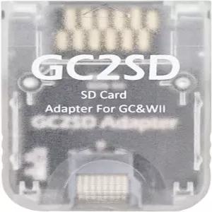게임큐브 Wii 콘솔용 아메 GC2SD 마이크로 카드 어댑터 TF 리더 투명