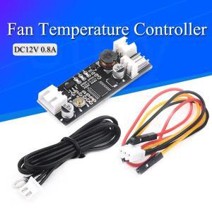 12V 0.8A DC PWM 2-3 단일 와이어 팬 온도 제어 속도 컨트롤러 섀시 컴퓨터 소음 감소 모듈 NTC B50K 3950