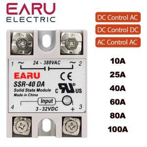 SSR-25DA SSR-40DA SSR 10A 25A 40A 60A 80A DD DA AA PID 온도 제어용 솔리드 스테이트 릴레이 모듈