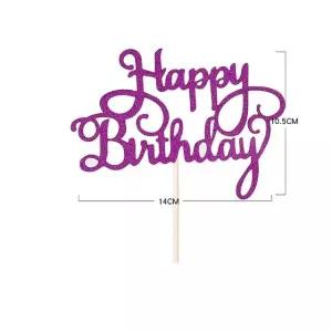 반짝 반짝 생일 축하 영문 케이크 토퍼 DD-10981 케이크토퍼 (W923CA3)