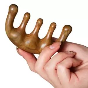 괄사마사지기 원목 코 빗 얼굴 두피 경락 (WE60EDA)