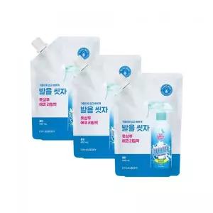 ONTHEBODY 코튼풋 발을씻자 풋샴푸 리필 500ml 쿨링 x 3개 551815Moony