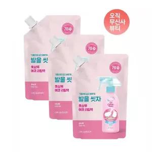 ONTHEBODY 발을씻자 풋샴푸 비누향 리필 500ml x 3개 551832Moony
