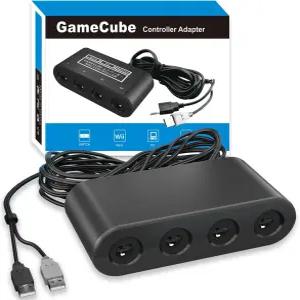 닌텐도 스위치 / Wii U PC 및 2용 게임큐브 컨트롤러 어댑터 NGC 슈퍼 스매시 브라더스 180cm USB 케이블로