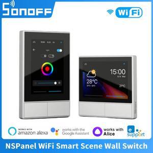 LED기판 SONOFF NSPANEL 벽 스위치 ALEXA 디지털 패널, 홈 온도 86P NS 컨트롤패널 스마트 EUUS 온도조절기, GOOGLE