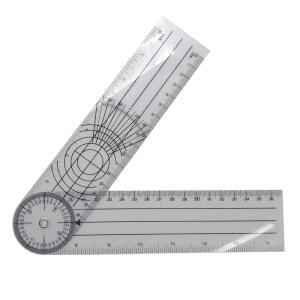 140MM 360 학위 각도계 각도 경사계 눈금자 의료 각도기 척추