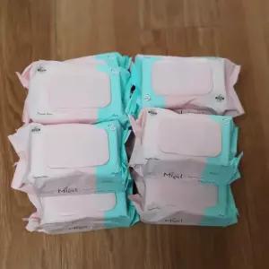 미엘 물티슈 클래식 엠보싱 캡형 100매 X 10팩 평량50g 저자극 안전한 순한 대용량