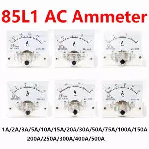 AC 아날로그 전류계 패널 전류 기계식 게 85L1 50mA 1A 5A 10A 20A 50A 100A
