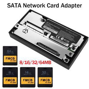 SATA 인터페이스 네트워크 카드 어댑터 McBoot V1 966 FMCB 메모리 PS2 콘솔용 HDD