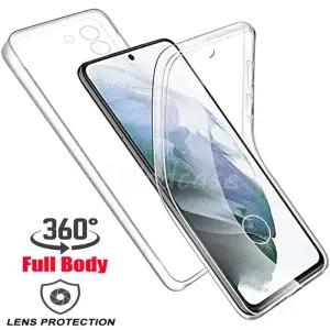 삼성 S25 FE S22 S23 S24 울트라 S21 플러스 A55 A36 A56용 360도 풀 바디 이중 레이어 PC+실리콘 케이스