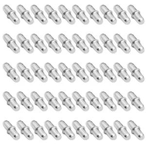 50 Pcs I 모양 금속 지원 못 선반 핀 가구 옷장 내각 책꽂이 조정 브래킷