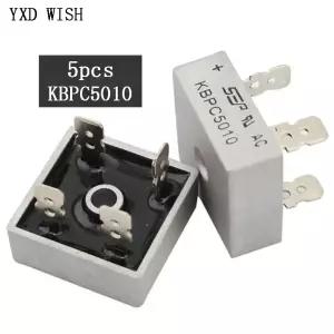 5pcs KBPC5010 다이오드 브리지 정류기 5010 50A 1000V AC DIY 키트