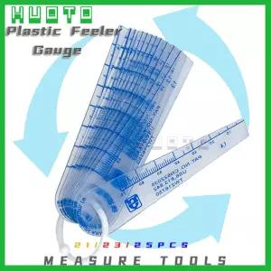 21 블레이드 필러 게 메트릭 측정 0.051.01.52.0mm 두께 간격 플라스틱