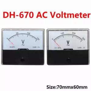 AC 150V 300V 500V 아날로그 패널 미터 전압계 게 DH670