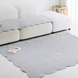 렌징 모달 워싱러그 Q 160x210cm 그레이 예쁜 사계절 거실 카페트 그린 순면 빨아쓰는 가벼운 셔블 대형 국