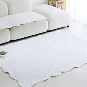 렌징 모달 워싱러그 K 200x230cm 화이트 예쁜 사계절 거실 카페 그린 순면 빨아쓰는 가벼운 셔블 대형 국산