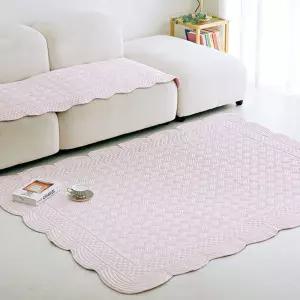 렌징 모달 워싱러그 K 200x230cm 핑크 예쁜 사계저 거실 카페트 그린 순면 빨아쓰는 가벼운 셔블 대형 국산