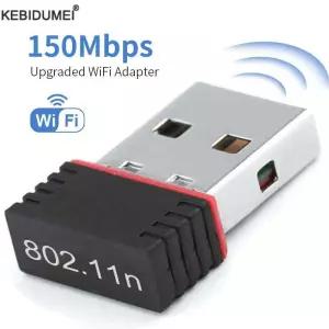 무선 미니 USB 와이파이 어댑터 리시버 동글 네트워크 카드 데스크탑 노트북 Win7 8 10 11 150Mbps RTL8188
