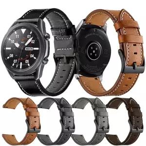 삼성 시계 3 45mm 스트랩 가죽 팔찌 밴드 손목 기어 S3 프론티어