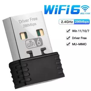PC 노트북용 미니 USB 와이파이 6 동글 네트워크 카드 랜 어댑터 드라이버 윈도우 7 10 11 300M 150M