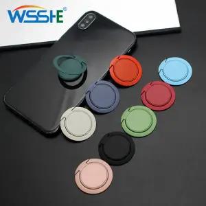 럭셔리 금속 휴대 전화 소켓 홀더 360 학위 회전 손가락 반지 지원 자기 자동차 브래킷 스탠드 액세서리