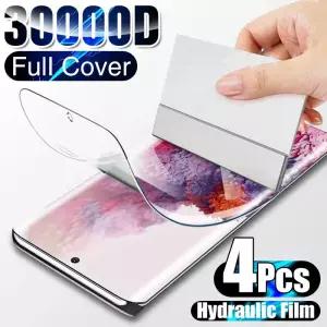 삼성 S20 S21 S22 S23 S24 플러스 울트라 FE 화면 보호기 참고 20 10 Flim에 대 한 4Pcs 하이 겔 필름