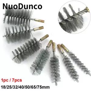 1875mm 스레드 와이어 브러시 금속 손잡이 스테인레스 스틸 굴뚝 청소 파이프 연마 M12