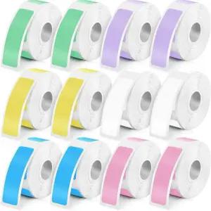 P15 라벨 프린터 스티커 12*40mm 테이프 열전 사 용지 160pcs/롤 호환 Phomemo D30 life P12 P11 elle