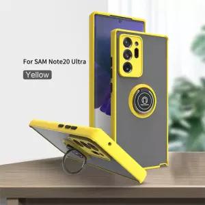 삼성 S8 S9 S10 Plus Note8 9 10 20 UItra 커버 용 무광택 링 브래킷 스탠드 마그네틱 케이스
