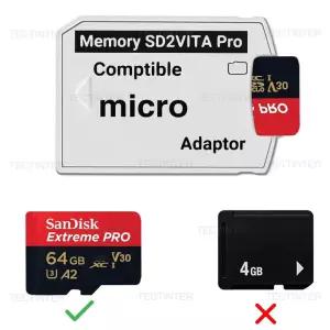 PSVita SD2VITA 6.0 메모리 카드 어댑터 PS 1000 2000 헨카쿠 3.65 시스템용 게임 슬롯 컨버터