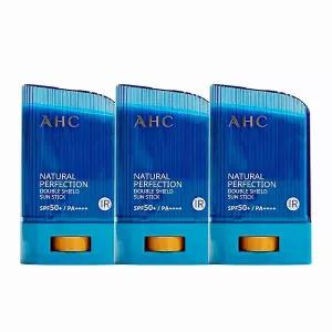 이지하우스 AHC 내추럴 퍼펙션 더블 쉴드 선스틱 22g 파랑 3개 912415