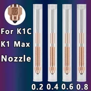 노즐 K1C K1 Max Ender 3 V3 0.2/0.4/0.6/0.8/1.0mm 올인원 구리 티타늄 고속 업그레이드