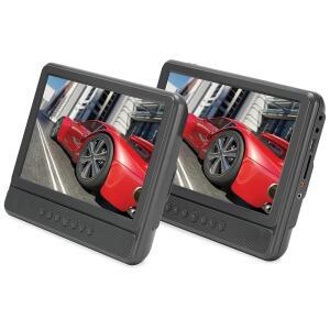 gpx pd10104dg 키트, 휴대용 듀얼 플레이어 스크린 dvd